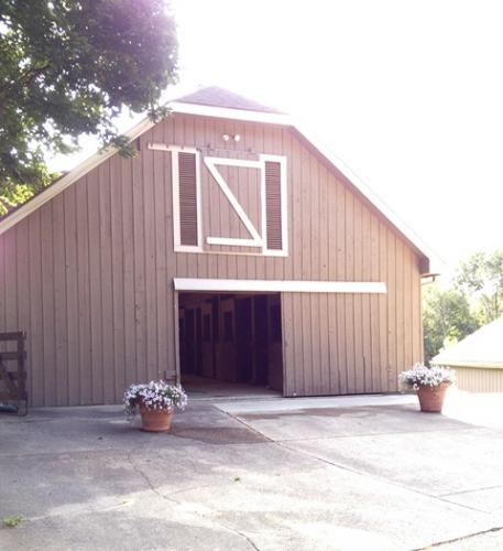 Horse barn